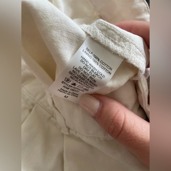 Double zero cream mini cream shorts - Picture 2 of 4